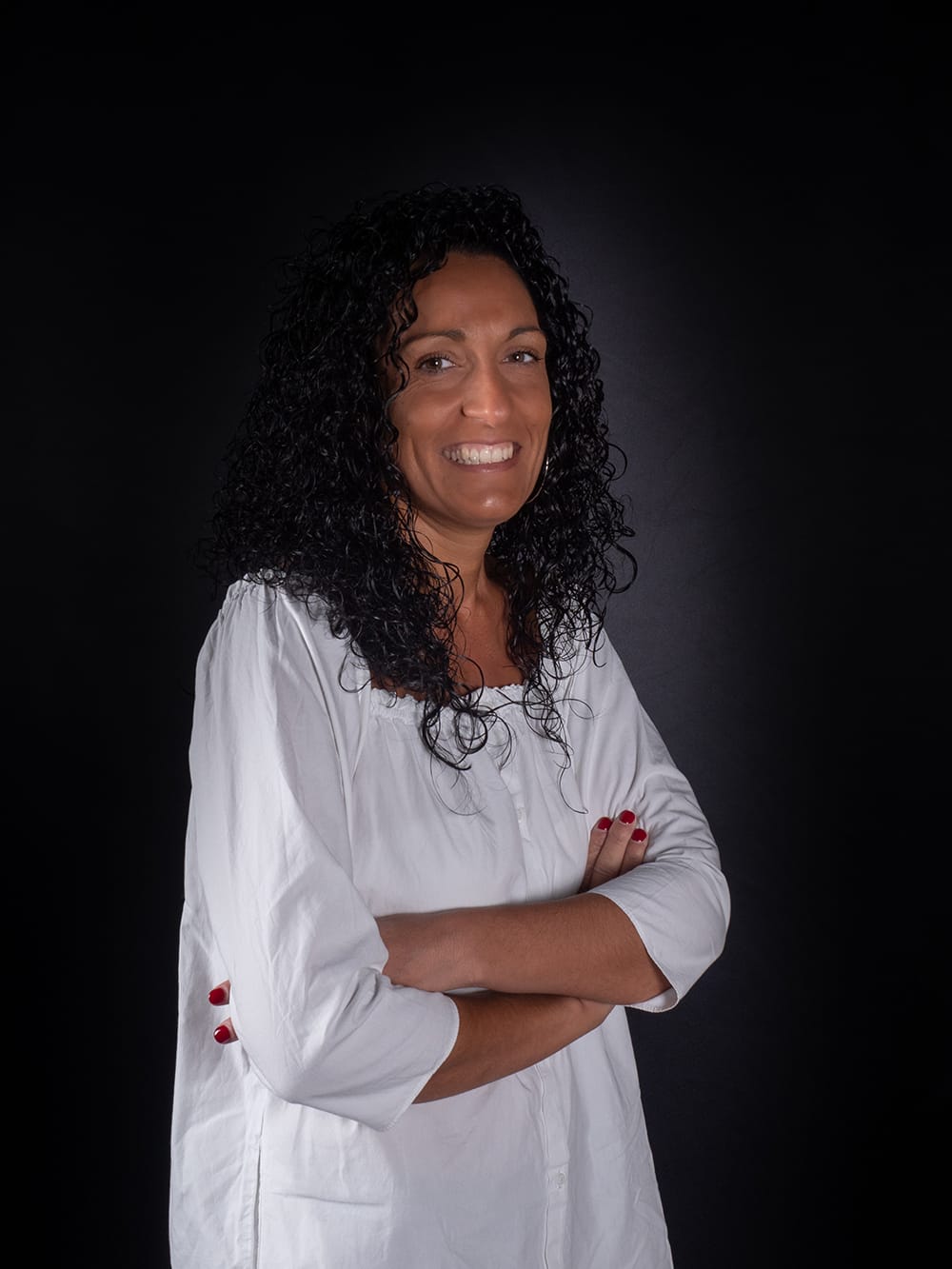 Vanesa, auxiliar del equipo de García Rielo Retrato corporativo de Vanesa, auxiliar dental en Clínica García Rielo