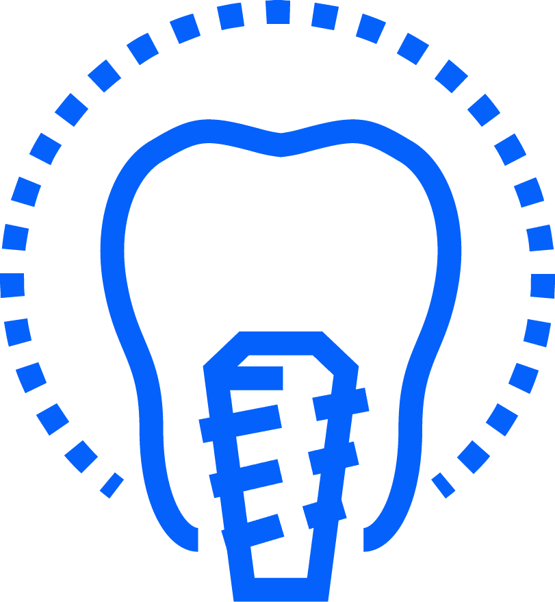 Icono azul decorativo de Clínica García Rielo